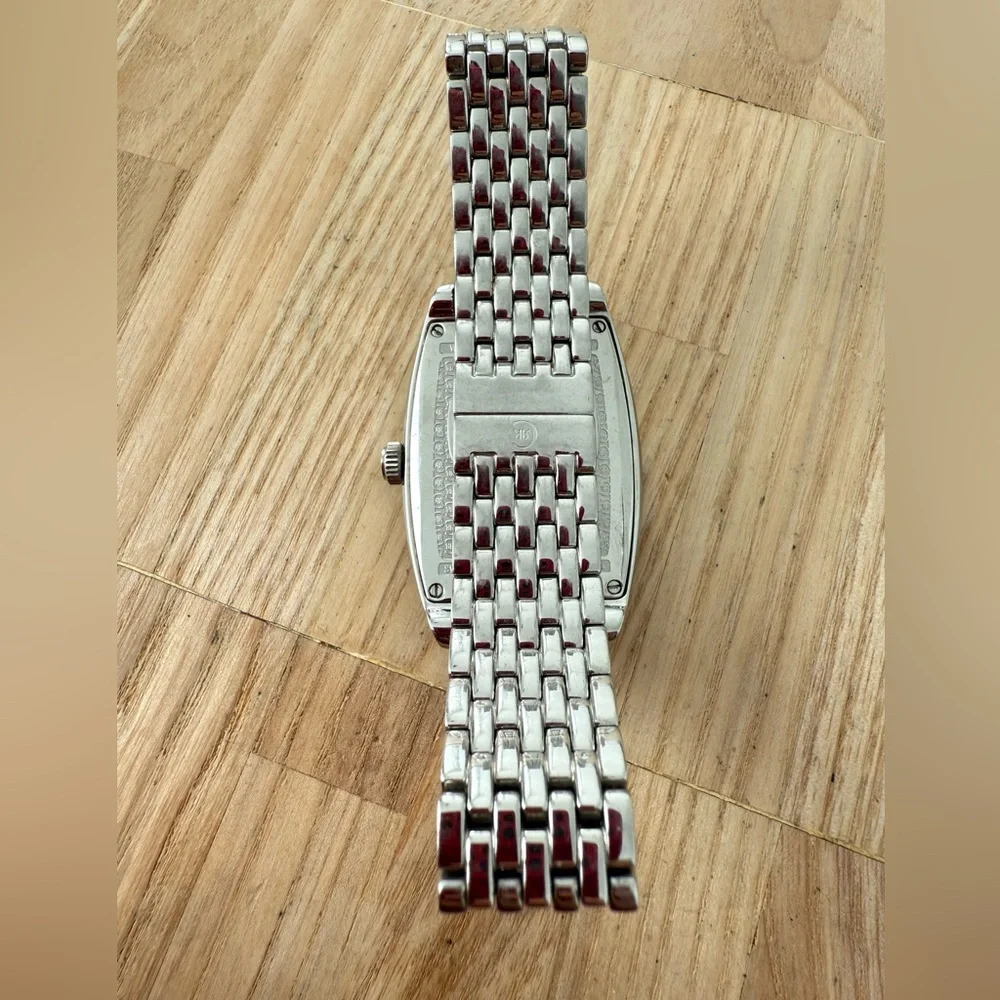 Cerruti 1881 ladies 67232 barrel shaped stainless steel swiss watch NEW BATTERY